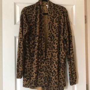 Leopard print cardigan